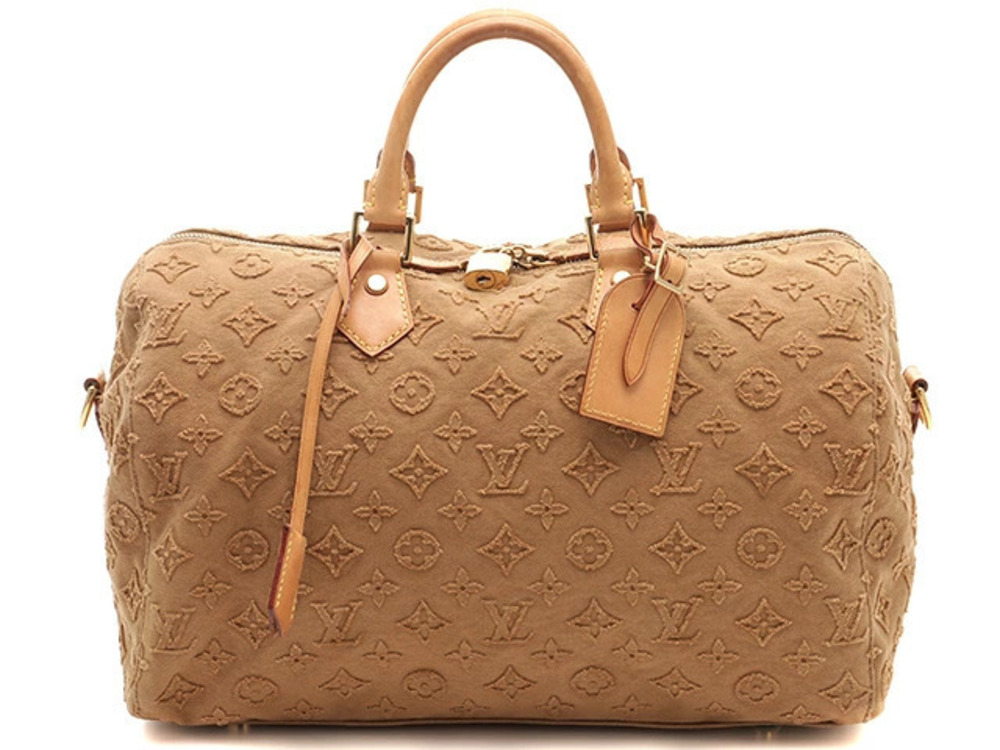 LOUIS VUITTON Speedy Bandouliere Boston Bag Handbag Monogram Stone